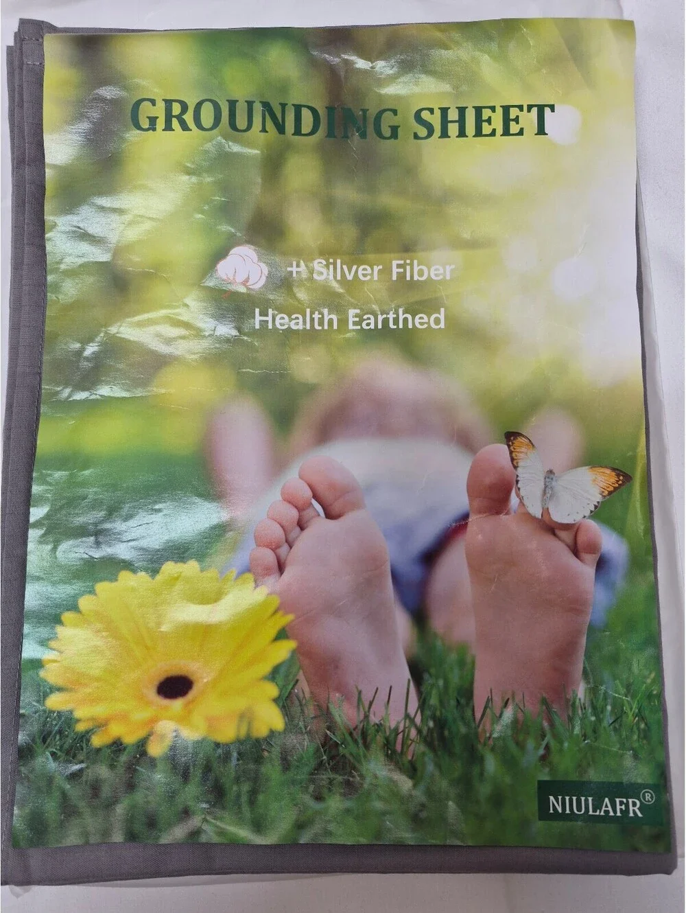 Grounding Sheet with Silver Fiber Cotton Fabric 35x90 Inches Bed Flat Sheet B430